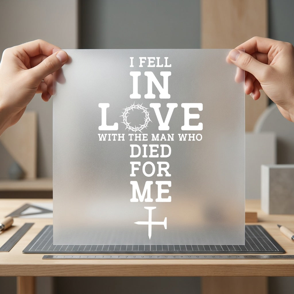 Fell Love Man Who Christian Faith Ready to Press DTF Transfer for Dtf