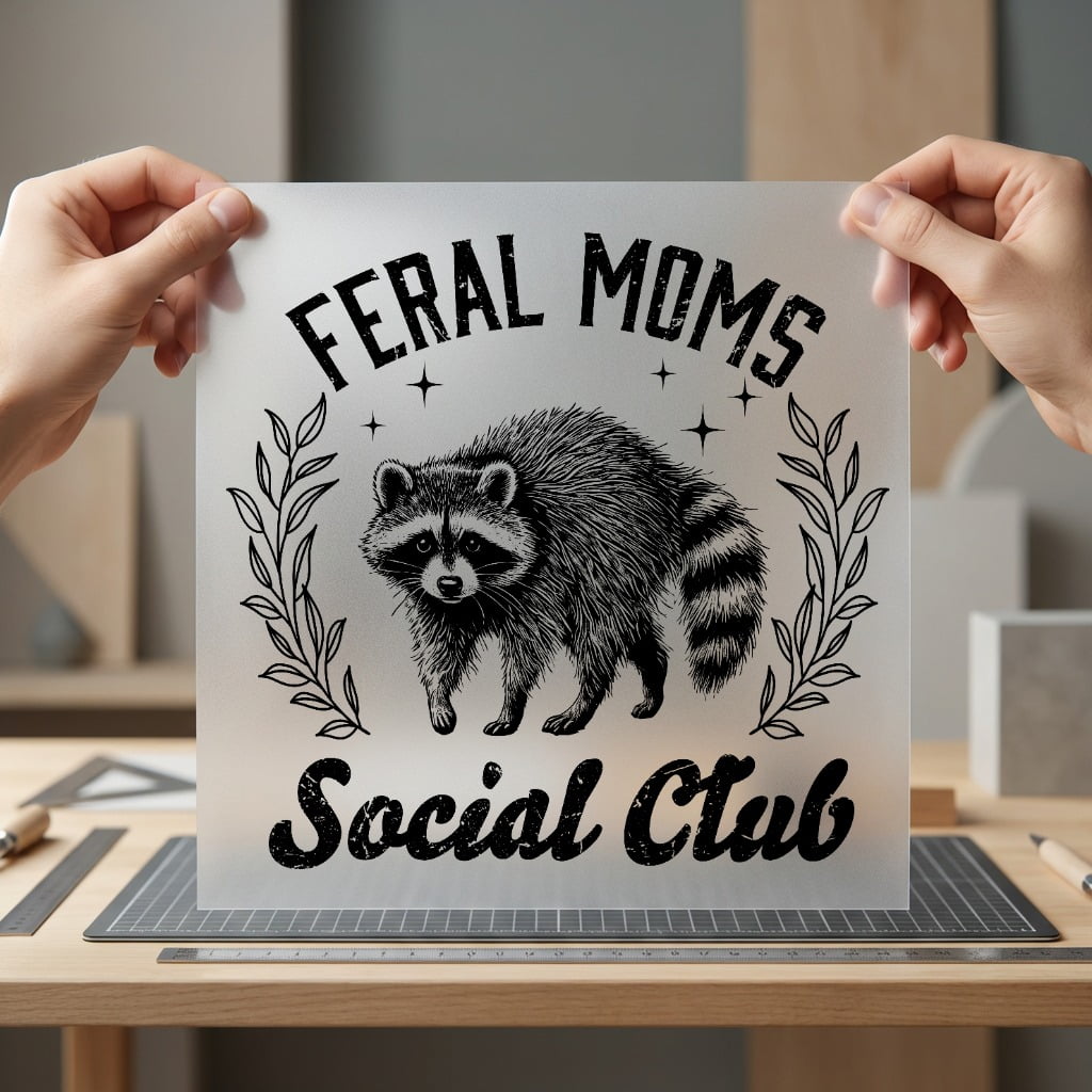 Feral Moms Social Club Mom Funny Ready to Press DTF Transfer for Dtf
