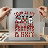 Festive Shit Christmas Humorous Christmas Mom Ready to Press DTF Transfer for Dtf