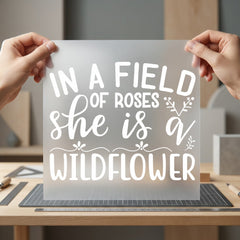 Field Roses She Wildflower Nature & Wildlife Collection Empowerment Collection Ready to Press DTF Transfer for Dtf