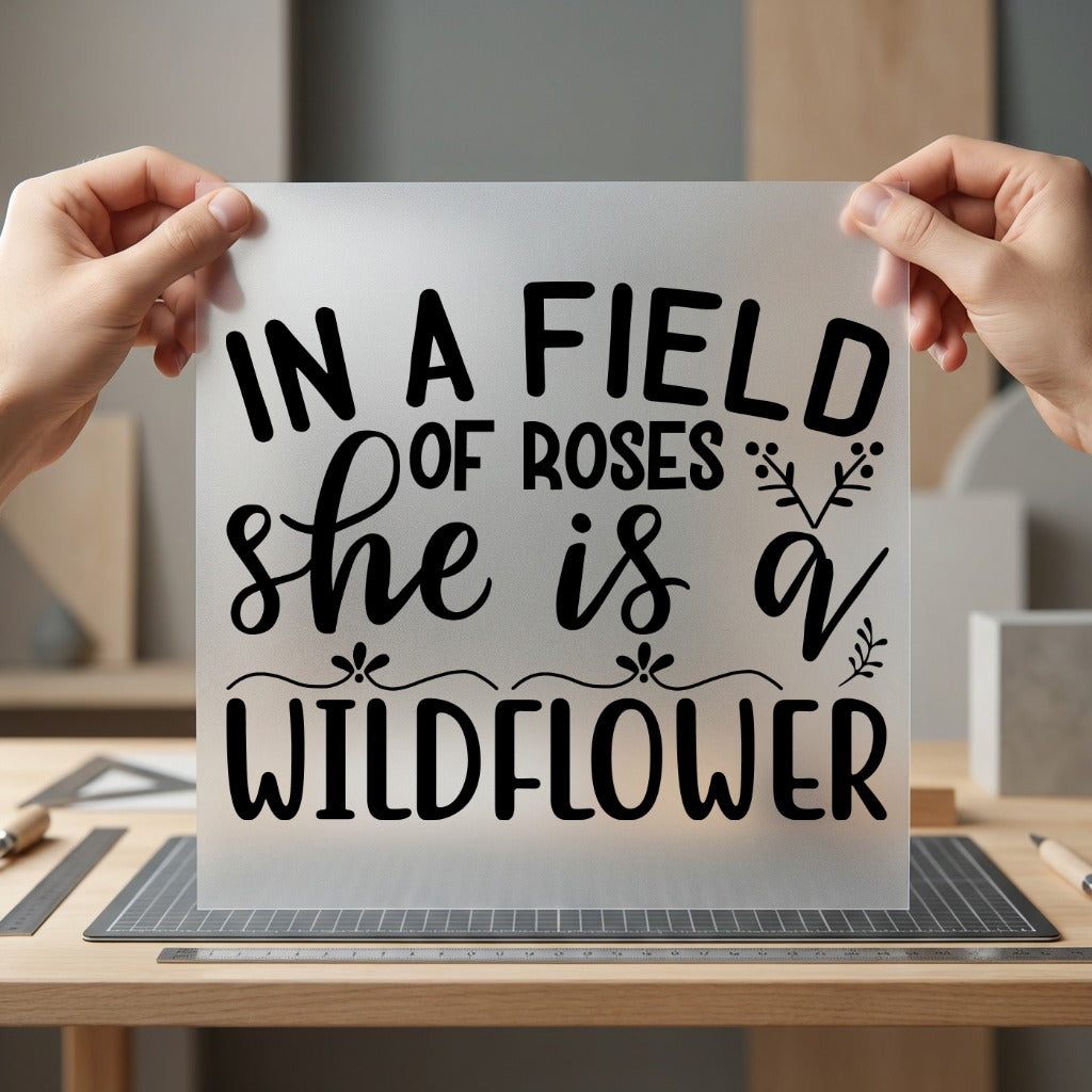 Field Roses She Wildflower Nature & Wildlife Collection Empowerment Collection Ready to Press DTF Transfer for Dtf