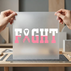 Fight Breast Cancer Awareness Faith Ready to Press DTF Transfer for Dtf