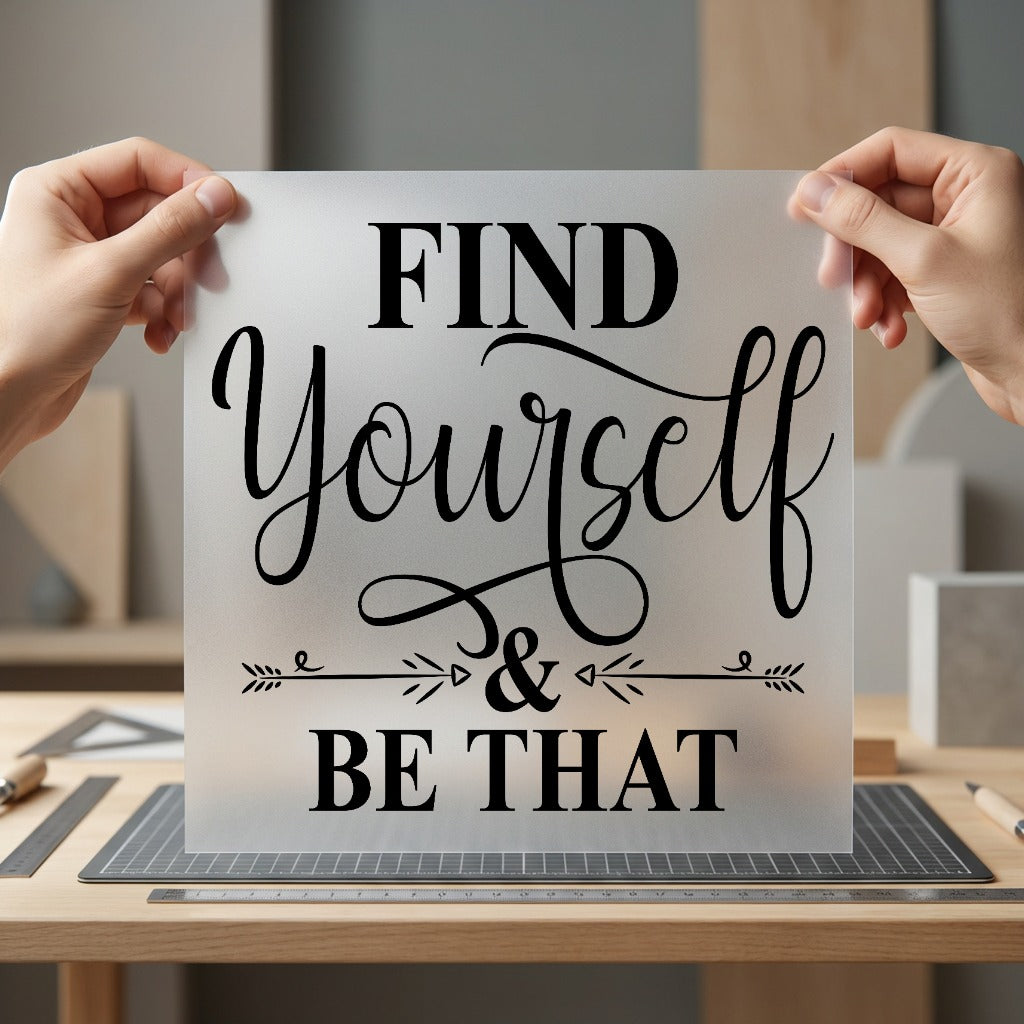 Find Yourself Motivational Diy Empowerment Collection Positive Vibes Collection Ready to Press DTF Transfer for Dtf
