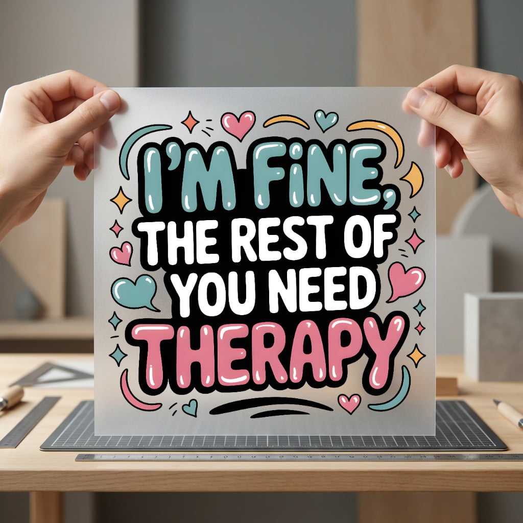 Fine Rest You Need Funny Sarcastic Ready to Press DTF Transfer for Dtf