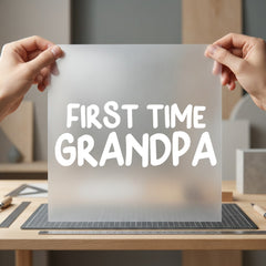 First Time Grandpa Celebration Grandpa Ready to Press DTF Transfer for Dtf