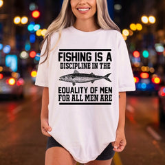 Fishing Discipline Equality Diy Dad Grandpa Ready to Press DTF Transfer for Dtf