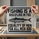 Fishing Discipline Equality Diy Dad Grandpa Ready to Press DTF Transfer for Dtf