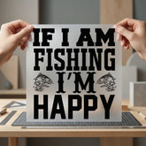 Fishing Happy Enthusiast Diy Dad Grandpa Ready to Press DTF Transfer for Dtf