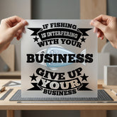 Fishing Interfering Retro Diy Dad Funny Ready to Press DTF Transfer for Dtf