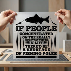 Fishing Poles Quote Retro Dad Funny Ready to Press DTF Transfer for Dtf