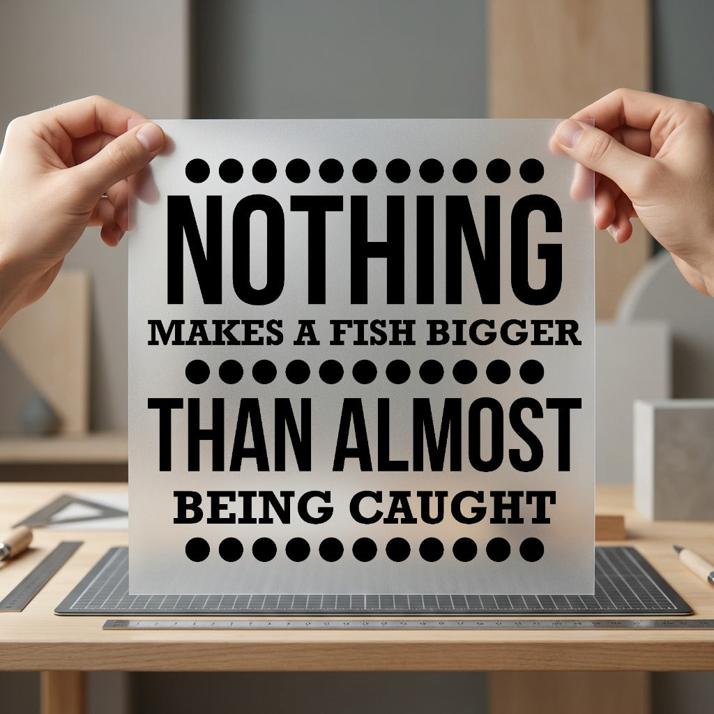 Fishing Quote Humor Bold Dad Funny Ready to Press DTF Transfer for Dtf