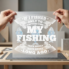 Fishing Trips Retro Diy Dad Funny Ready to Press DTF Transfer for Dtf