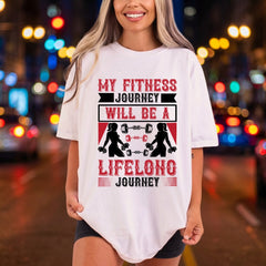 Fitness Journey Lifelong Gym Fitness Gym Ready to Press DTF Transfer for Dtf
