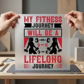 Fitness Journey Lifelong Gym Fitness Gym Ready to Press DTF Transfer for Dtf