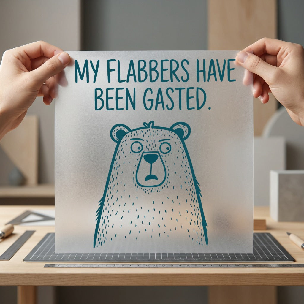 Flabbers Have Been Gasted Funny Sarcastic Ready to Press DTF Transfer for Dtf