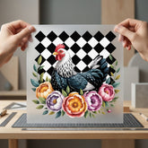 Floral Farmhouse Rooster Retro Pet Ready to Press DTF Transfer for Dtf