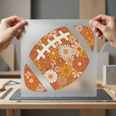 Floral Football Retro Boho Retro Boho Ready to Press DTF Transfer for Dtf