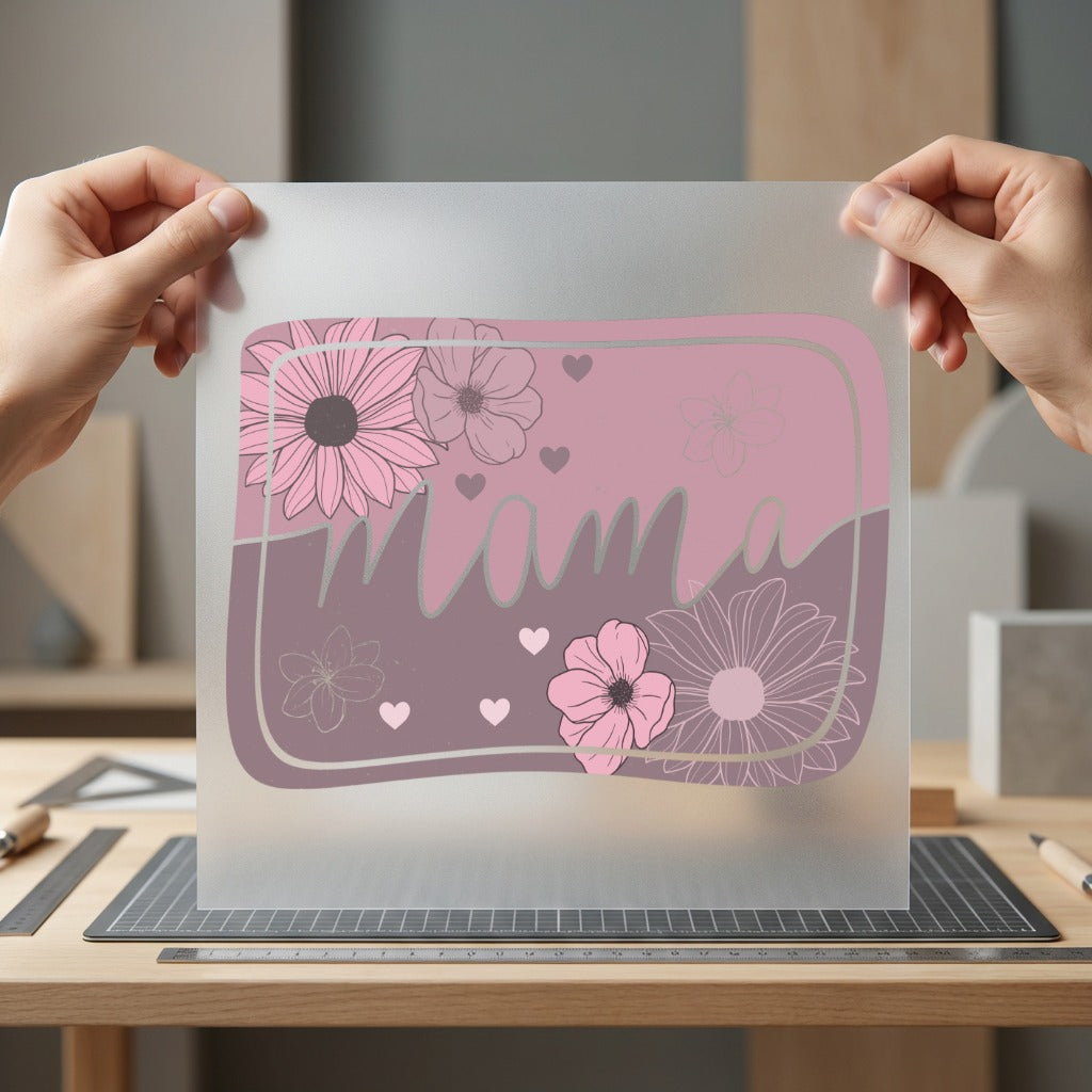 Floral Mama Retro Diy Mom Mama Ready to Press DTF Transfer for Dtf