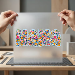 Floral Mama Vibrant Diy Mom Mama Ready to Press DTF Transfer for Dtf