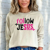 Follow Jesus | Bold Faith Statement Sweatshirt - Luckets.com