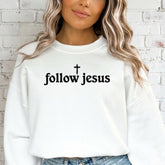 Follow Jesus Cross | Devotional & Witness Sweatshirt - Luckets.com