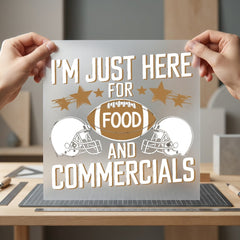 Football Food Commercials Game Usa Funny Ready to Press DTF Transfer for Dtf