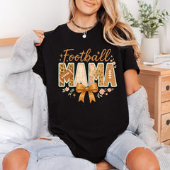 Football Mama Leopard Floral Mom Mama Ready to Press DTF Transfer for Dtf
