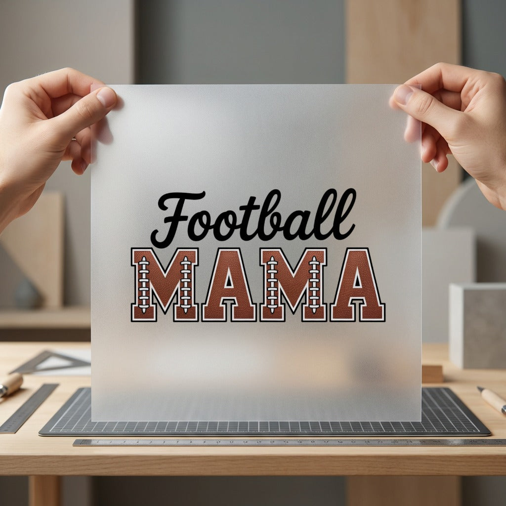 Football Mama Sports Fan Mom Funny Ready to Press DTF Transfer for Dtf