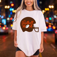 Football Mom Helmet Sports Mom Fitness Ready to Press DTF Transfer for Dtf