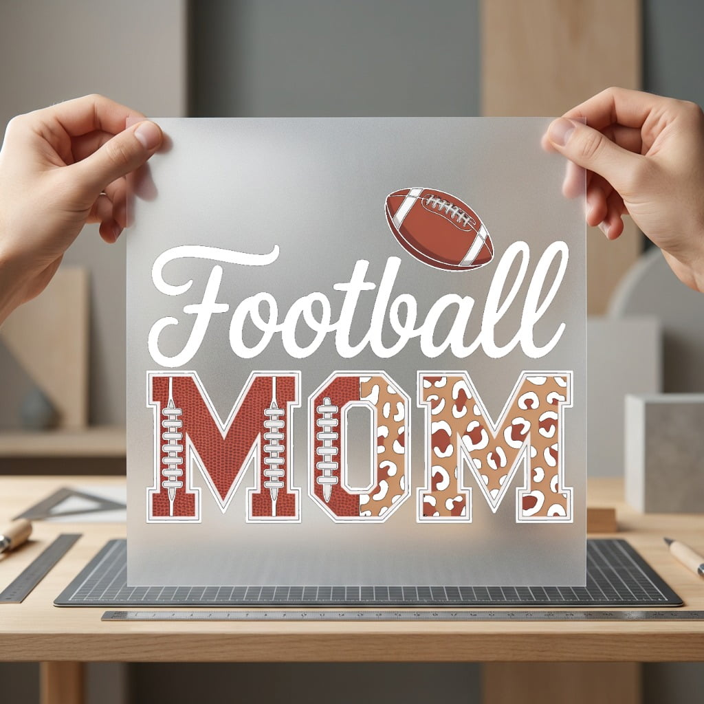 Football Mom Leopard Game Mom Vintage Ready to Press DTF Transfer for Dtf