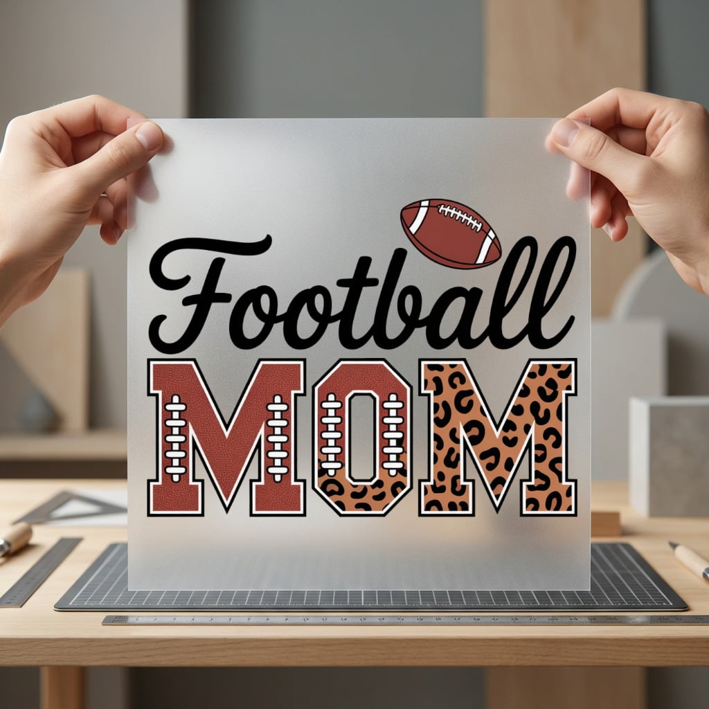 Football Mom Leopard Game Mom Vintage Ready to Press DTF Transfer for Dtf