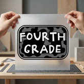 Fourth Grade Cow Educational Teacher Vintage Ready to Press DTF Transfer for Dtf