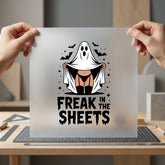 Freak Sheets Ghost Halloween Halloween Funny Ready to Press DTF Transfer for Dtf