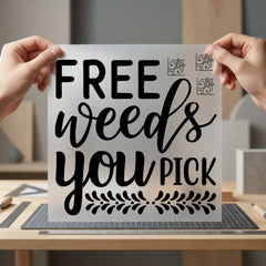 Free Weeds You Pick Funny Sarcastic Ready to Press DTF Transfer for Dtf
