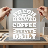 Fresh Brewed Coffee Daily Funny Sarcastic Ready to Press DTF Transfer for Dtf