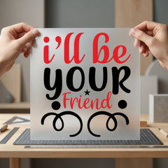 Friend Friendship Diy Valentine Aesthetic Ready to Press DTF Transfer for Dtf
