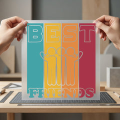 Friends Retro Blocks Friendship Funny Sarcastic Ready to Press DTF Transfer for Dtf