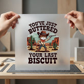 Funny Cowboy Cat Quote Mom Dad Ready to Press DTF Transfer for Dtf