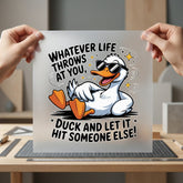 Funny Duck Sarcastic Diy Dad Funny Ready to Press DTF Transfer for Dtf