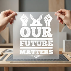 Future Matters Blm Protest Vintage Retro Ready to Press DTF Transfer for Dtf