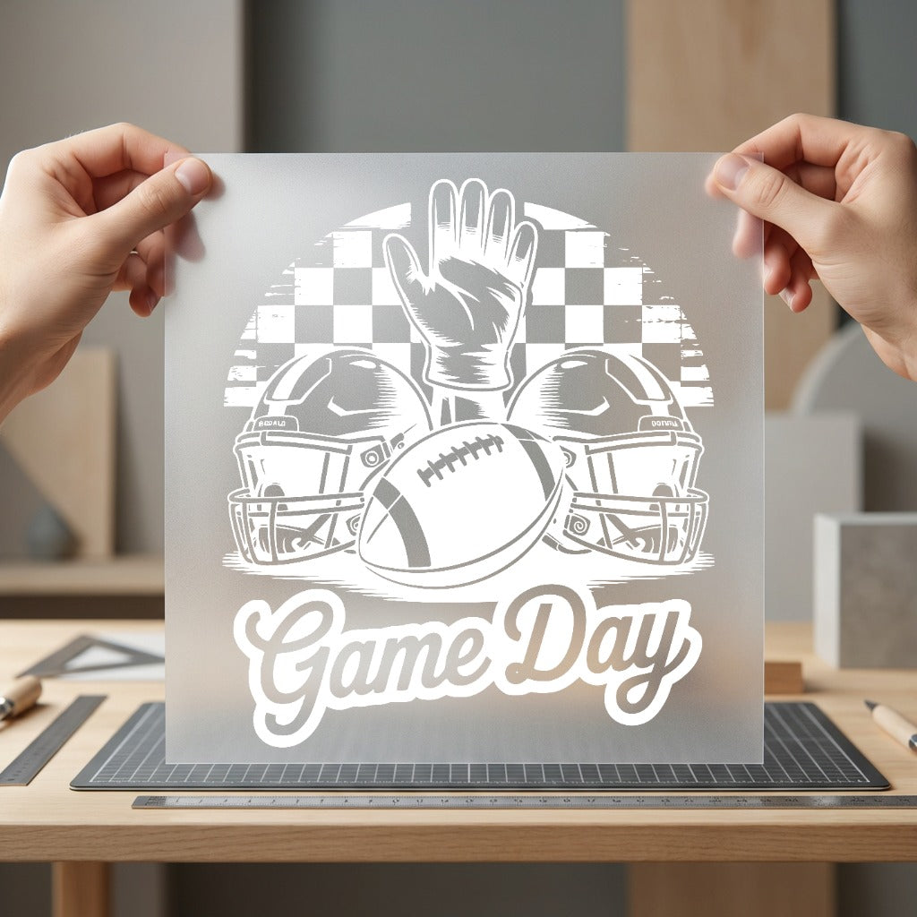 Game Day Football Sports Vintage Retro Ready to Press DTF Transfer for Dtf