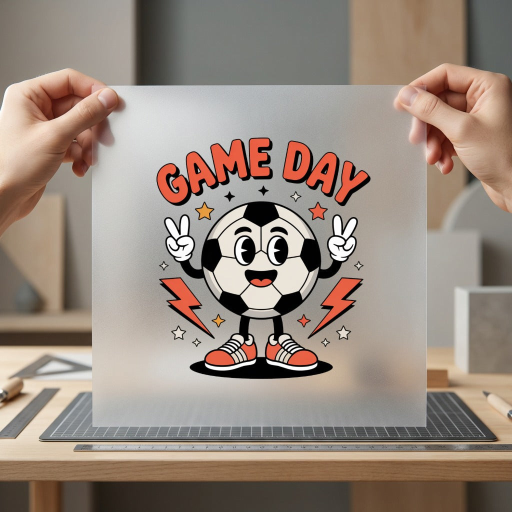 Game Day Retro Soccer Funny Retro Ready to Press DTF Transfer for Dtf
