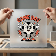 Game Day Retro Soccer Funny Retro Ready to Press DTF Transfer for Dtf