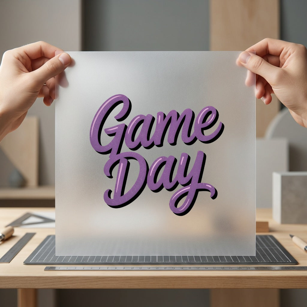 Game Day Script Font Fitness Ready to Press DTF Transfer for Dtf