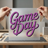 Game Day Script Font Retro Fitness Ready to Press DTF Transfer for Dtf