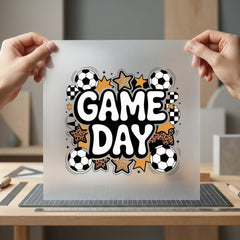 Game Day Soccer Leopard Mom Retro Ready to Press DTF Transfer for Dtf