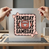 Gameday Football Bows Diy Fitness Ready to Press DTF Transfer for Dtf