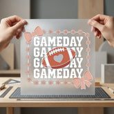Gameday Football Bows Sports Fitness Ready to Press DTF Transfer for Dtf