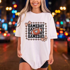 Gameday Football Bows Sports Fitness Ready to Press DTF Transfer for Dtf