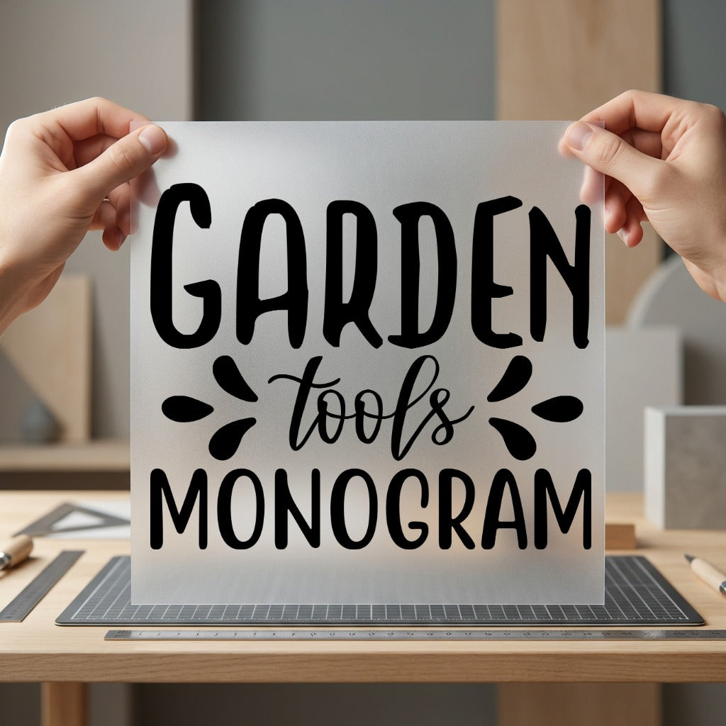 Garden Tools Monogram Cozy Aesthetic Ready to Press DTF Transfer for Dtf